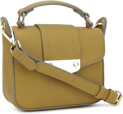 

Accessorize Women Casual Yellow PU Sling Bag