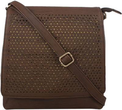 

Faslook Women Casual Brown Leatherette Sling Bag