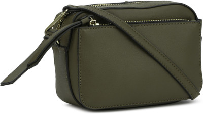 

Accessorize Women Casual Khaki PU Sling Bag