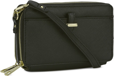 

Accessorize Women Casual Black PU Sling Bag