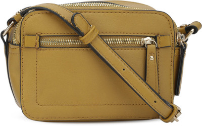 

Accessorize Women Casual Yellow PU Sling Bag