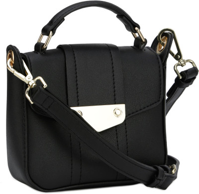 

Accessorize Women Casual Black PU Sling Bag