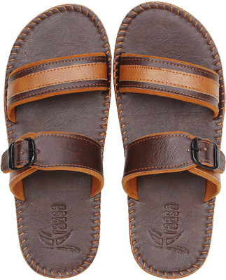 

Kraasa Elegant Flip Flops, Brown::tan