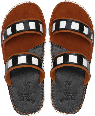 

Kraasa Elegant Slippers, Black & tan
