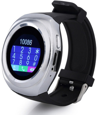 

MOBILE LINK fvxdv Golden Smartwatch(Black Strap Free Size)