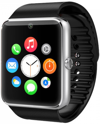 

MOBILE LINK xfbdv Silver Smartwatch(Black Strap Free Size)