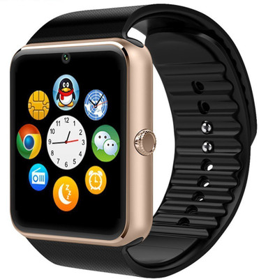 

ESTAR Bluetooth Smartwatch Gold Smartwatch(Black Strap Free Size)