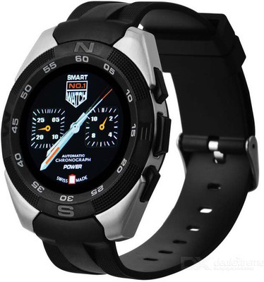 

ESTAR Presenting Bluetooth Smartwatch with Sim- Card Support Compatible with REDM.I Silver Smartwatch(Black Strap Free Size)