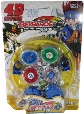 OZ STORE 4D METAL MASTER FURY BEYBLADE(Multicolor)