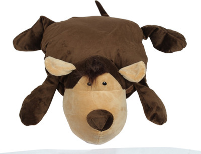 

Babies Bloom Brown Dog Shaped Pillow /Toy cum Mink Blanket - 25 cm(Brown)