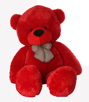 

toybulk Life Size Rose Red Color Teddy Bear 72 in 6 Foot - 40 cm(Red Plush Fur)