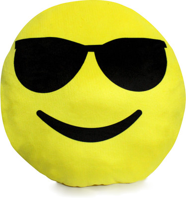 

HTD "Cool" Emoji Decorative Cushion - 30 cm(Yellow)