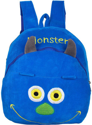 

say basket Kids School Bag Designer School Bag Plush Bags Soft Toy Picnic Backpack Blue Monstar - 33 cm(Blue)