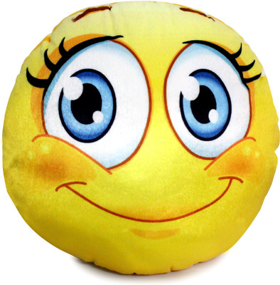 

HTD "Blush" Emoji Decorative Cushion - 30 cm(Yellow)