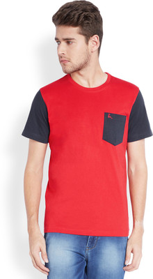 

Parx Solid Men's Round Neck Red T-Shirt