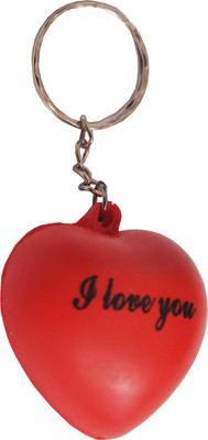 

Indigo Creatives Valentine Romantic I Love You Red Heart Shaped Key Chain(Multicolor)