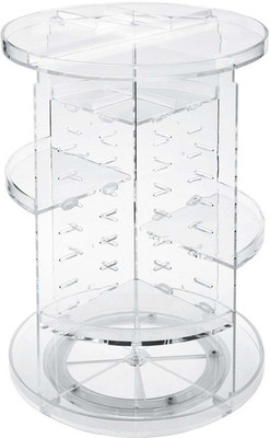 

moradiya fresh 3D Rolating frame cosmetic orgnaiser Makeup Vanity Box Vanity Box(White)