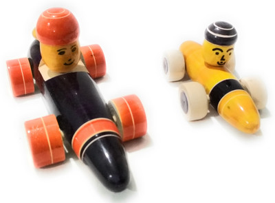 

Crafts India Handcrafted Wooden Race Car Combo(Multiple)