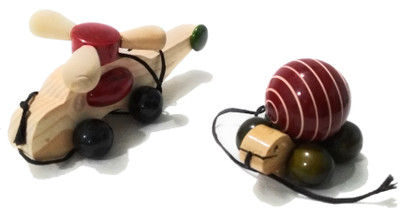 

Crafts India Handcrafted Wooden Turtle and Helicopter Combo(Multiple)