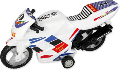 

DealBindaas Pull Back Splendor 360 Bike | No Battery No Remote|Miniature Scaled Models-White(Multicolor)