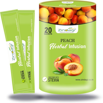 

Zindagi Zindagi Herbal Peach Infusion - Sugarfree Health Drink - Herbal Tea Sachets(20 g)