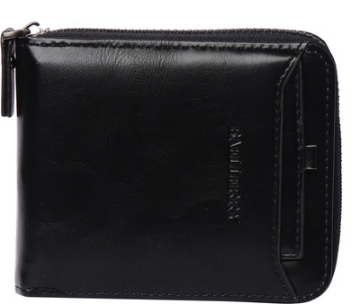 

Baellerry Men Black Artificial Leather Wallet(8 Card Slots)