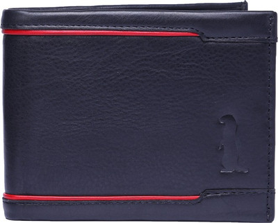 

Ferretitalio Men Black Genuine Leather Wallet(8 Card Slots), Red