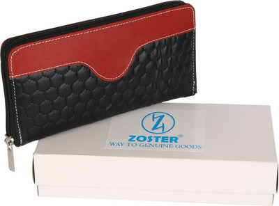 

Zoster Women Casual Black, Red Artificial Leather Wallet(3 Card Slots)