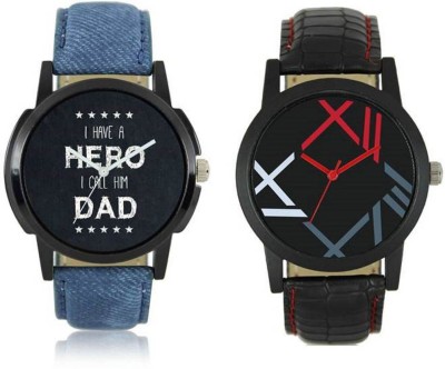 FASHION POOL MOST STYLISH NEW ARRIVAL DESIGNER WATCH WITH BLUE LEATHER BELT WATCH FOR FESTIVAL COLLECTION Watch  - For Boys   Watches  (FASHION POOL)