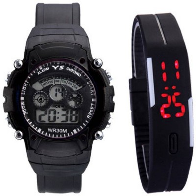 Frolik 224 Sport Style 7 Color Black And LED Black Digital Kid Watch  - For Boys & Girls   Watches  (Frolik)