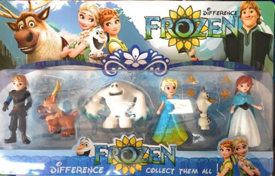 

PI World Frozen Characters Action Figures - Set of 6 pcs(Multicolor)