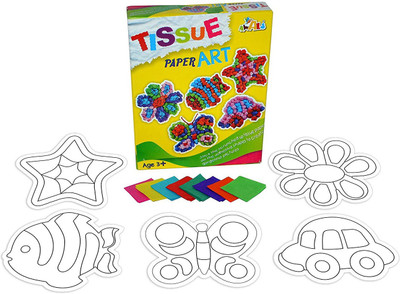 

Awals Tissue Paper Art Kit Toy For Kids - Pack of 3