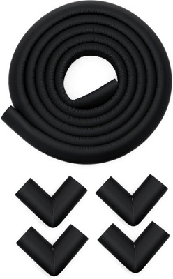 Store2508 Child Safety Strip Cushion & Corner Guards With Strong Fibreglass Tape For Baby Safety Child Proofing (Black)(Black) Flipkart