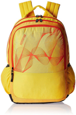 

American Tourister Urbane 25 L Backpack(Yellow, Red), Yellow 01