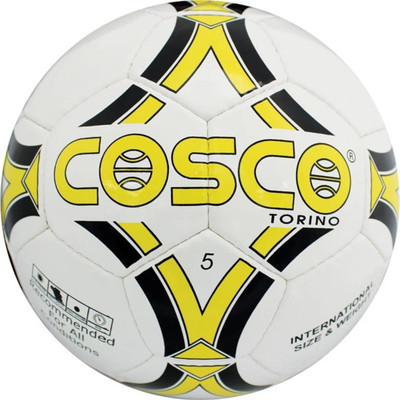 

Cosco Torino Football - Size: (Pack of 1, Multicolor, White;yellow