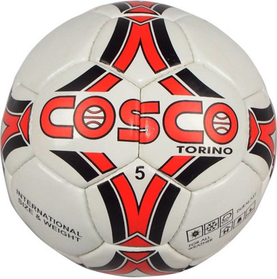 

Cosco Torino Football - Size: (Pack of 1, Multicolor, White;red