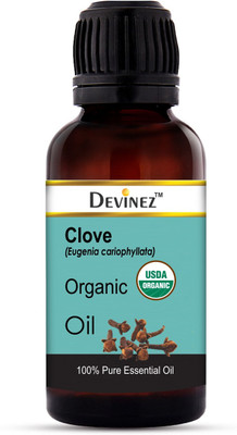 

Devinez Clove Essential Oil, 50ml - 100% Pure & Organic, Natural, Undiluted for Aromatherapy, Hair Care, Skin Care & Natural Remedies(50 ml)