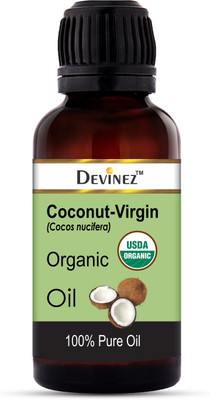 

Devinez Extra Virgin Coconut Oil, 50ml - Cold-Pressed, 100% Pure & Organic, Natural, Undiluted for Hair Color Corrector, Unrefined- Skin Moisturizer, Hair Treatment, 100% Natural Moisturizer(50 ml)