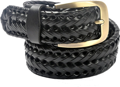 

JARS Collections Men Black Genuine Leather Belt