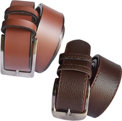 

LOOPA Men Formal Brown Synthetic Belt