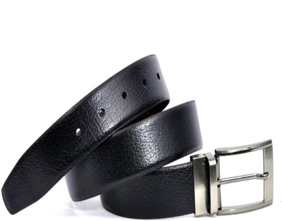 

ZURICH Men Formal Black Genuine Leather Reversible Belt, Black/brown