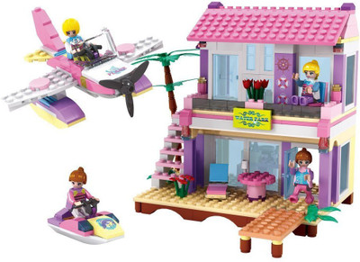 

Pacific Toys Dream Girls Beach Villa Building Set , Multi Color (423 Count)(Multicolor)
