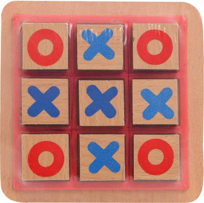 

PI World Wooden Tic Tac Toe Junior Game for Kids Board Game Board Game