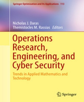 Operations Research, Engineering, and Cyber Security(English, Hardcover, unknown)