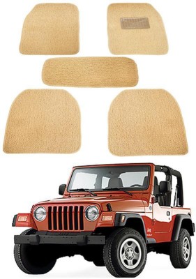 AUTO PEARL PVC (Polyvinyl Chloride), Plastic Standard Mat For  Mahindra Jeep(Beige)