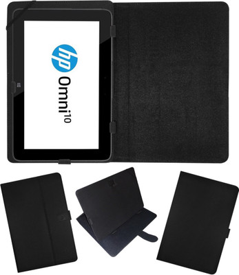 Fastway Book Cover for HP Omni 10 Inch 32 GB WiFi(Black, Cases with Holder)