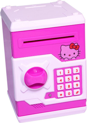

Kapsons Money Safe For Kids with Smart Electronic Lock Coin Bank(White)