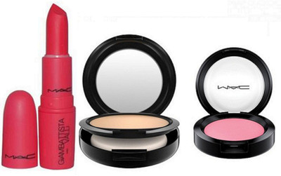 

Imported Combo Of Mac Studio Fix Compact,Pink Blusher&Giambattista Capricious Lipstick(Set of 3)