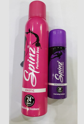 

Spinz Exotic with 50 ML Enchante gift pack Deodorant Spray - For Women(200 ml, Pack of 2)