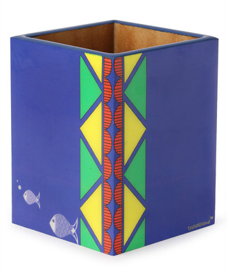 

toshakhana 1 Compartments MDF 1101 Multipurpose Stand Madhubani Art Bihar India(Multicolor)
